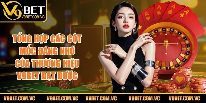 Tổng hợp các cột mốc đáng nhớ của thương hiệu V9bet đạt được